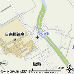 宮崎県日南市板敷355-6周辺の地図
