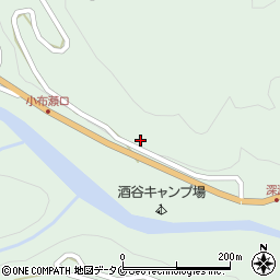 宮崎県日南市酒谷周辺の地図