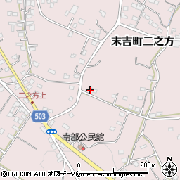 鹿児島県曽於市末吉町二之方2837周辺の地図