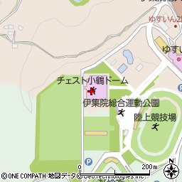 チェスト小鶴ドーム（日置市伊集院総合運動公園伊集院ドーム）周辺の地図