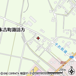 鹿児島県曽於市末吉町諏訪方7947周辺の地図