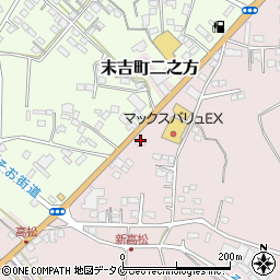 鹿児島県曽於市末吉町二之方6022-7周辺の地図