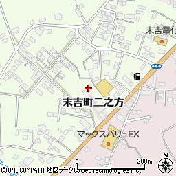 鹿児島県曽於市末吉町諏訪方7945周辺の地図