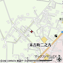鹿児島県曽於市末吉町諏訪方7909周辺の地図