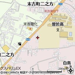 鹿児島県曽於市末吉町二之方6058-12周辺の地図