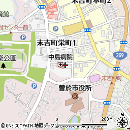 中島病院周辺の地図