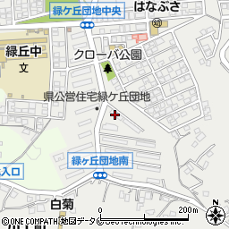 県営緑ケ丘団地周辺の地図