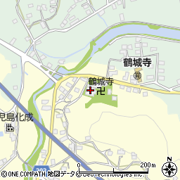 鶴城寺周辺の地図