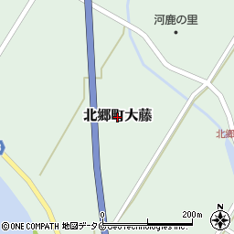 宮崎県日南市北郷町大藤周辺の地図