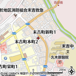 末吉タクシー周辺の地図