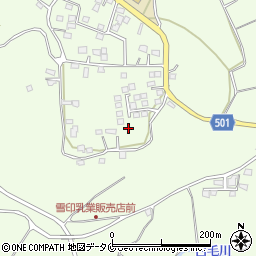 鹿児島県曽於市末吉町諏訪方9676周辺の地図