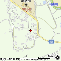 鹿児島県曽於市末吉町諏訪方9682周辺の地図