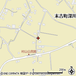 鹿児島県曽於市末吉町深川12450周辺の地図