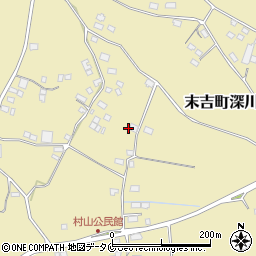 鹿児島県曽於市末吉町深川12409-1周辺の地図