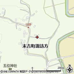 鹿児島県曽於市末吉町諏訪方10157周辺の地図