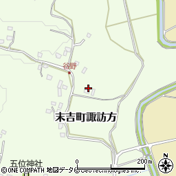 鹿児島県曽於市末吉町諏訪方10156周辺の地図