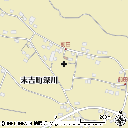 鹿児島県曽於市末吉町深川6609-2周辺の地図