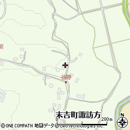 鹿児島県曽於市末吉町諏訪方10107周辺の地図