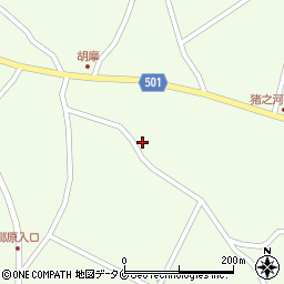 鹿児島県曽於市末吉町諏訪方3487周辺の地図