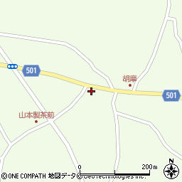 胡摩窪商店周辺の地図