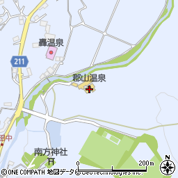 郡山温泉周辺の地図