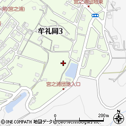 牟礼岡第五公園周辺の地図
