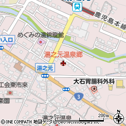 湯之元温泉郷周辺の地図