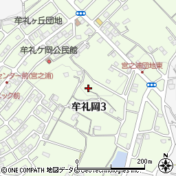 牟礼岡第六公園周辺の地図