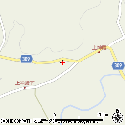 鹿児島県日置市伊集院町上神殿2463周辺の地図