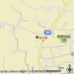 鹿児島県曽於市末吉町深川5851-7周辺の地図