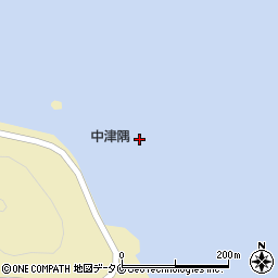 中津隅周辺の地図