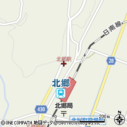 北郷駅周辺の地図