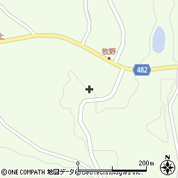 鹿児島県霧島市福山町佳例川周辺の地図