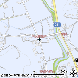 東俣駐在所周辺の地図