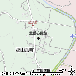 里岳公民館周辺の地図