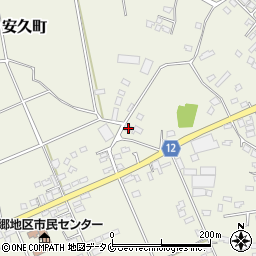 宮崎県都城市安久町5605周辺の地図