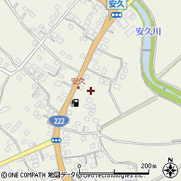 宮崎県都城市安久町5947-2周辺の地図