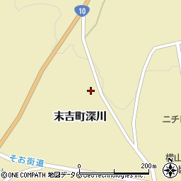 鹿児島県曽於市末吉町深川8849周辺の地図