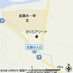 日南市北郷体育館（さくらアリーナ）周辺の地図