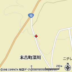 鹿児島県曽於市末吉町深川8837周辺の地図