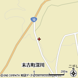 鹿児島県曽於市末吉町深川8838周辺の地図