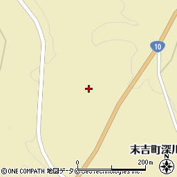 鹿児島県曽於市末吉町深川8894-2周辺の地図