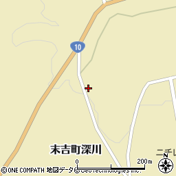 鹿児島県曽於市末吉町深川8836周辺の地図