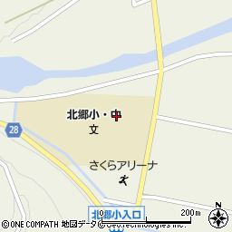 日南市立北郷小中学校周辺の地図