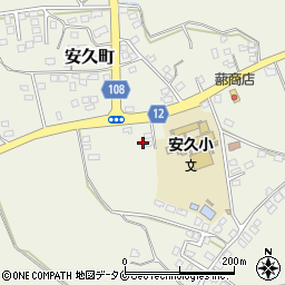 宮崎県都城市安久町2663周辺の地図