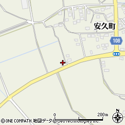 宮崎県都城市安久町1718周辺の地図