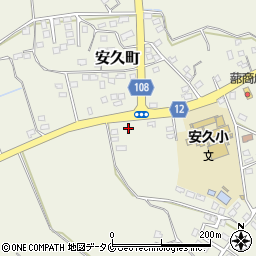 宮崎県都城市安久町2671周辺の地図