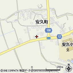 宮崎県都城市安久町2352周辺の地図
