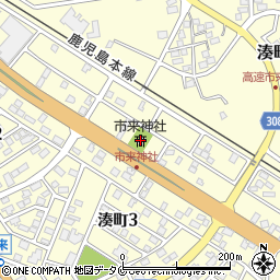 市来神社周辺の地図