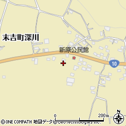 鹿児島県曽於市末吉町深川2878周辺の地図